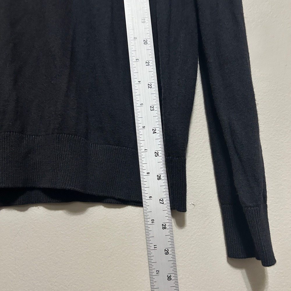 Worthington V-Neck Sweater Women XL Black NEW Cotton Rayon Lightweight Knit Top - Picture 8 of 8